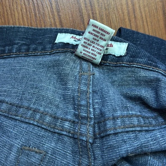 Y2K abercrombie & fitch a&f jeans size 0 - Picture 7 of 9
